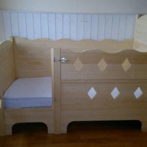 Bett Eiche Massiv
