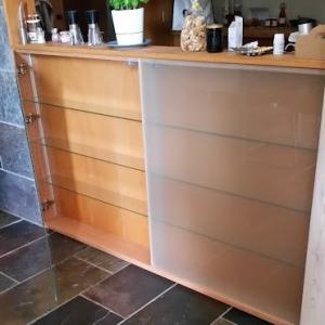 Vitrine Buchensperrholz Mit Glasturen